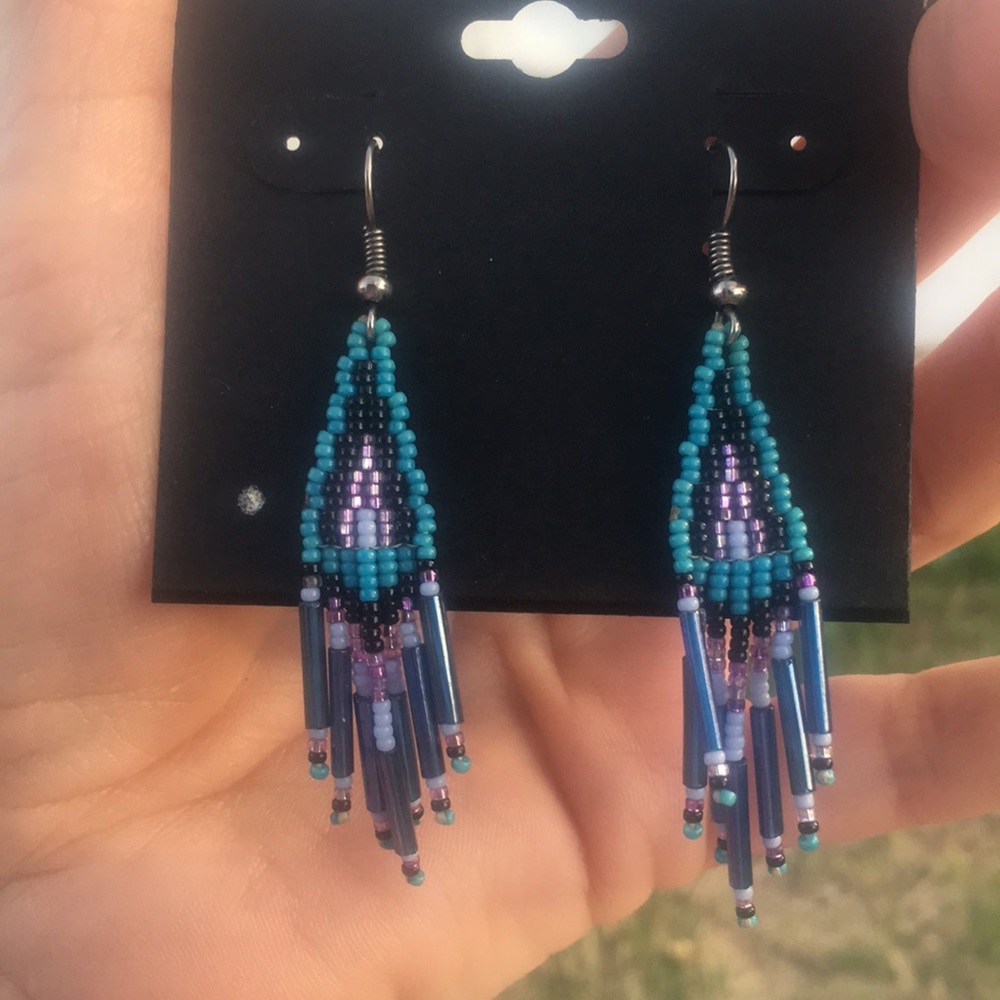Native beadwork earrings. Beautiful